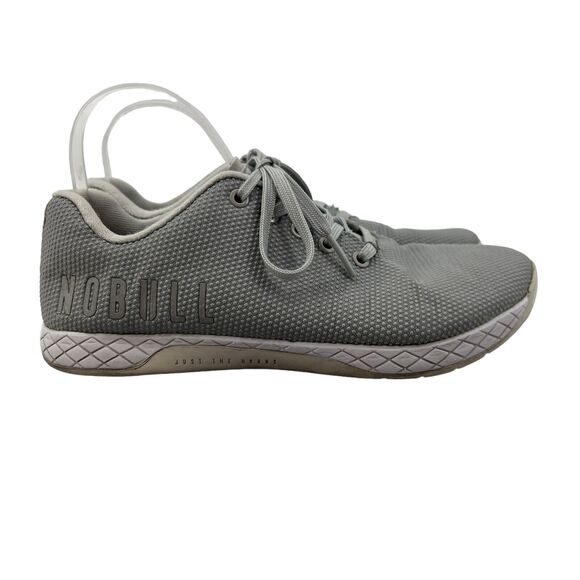 Nobull Mens 8.5 Trainer Shoes Arctic Gray Reflective Logo Anatomical Sockliner - Picture 1 of 11